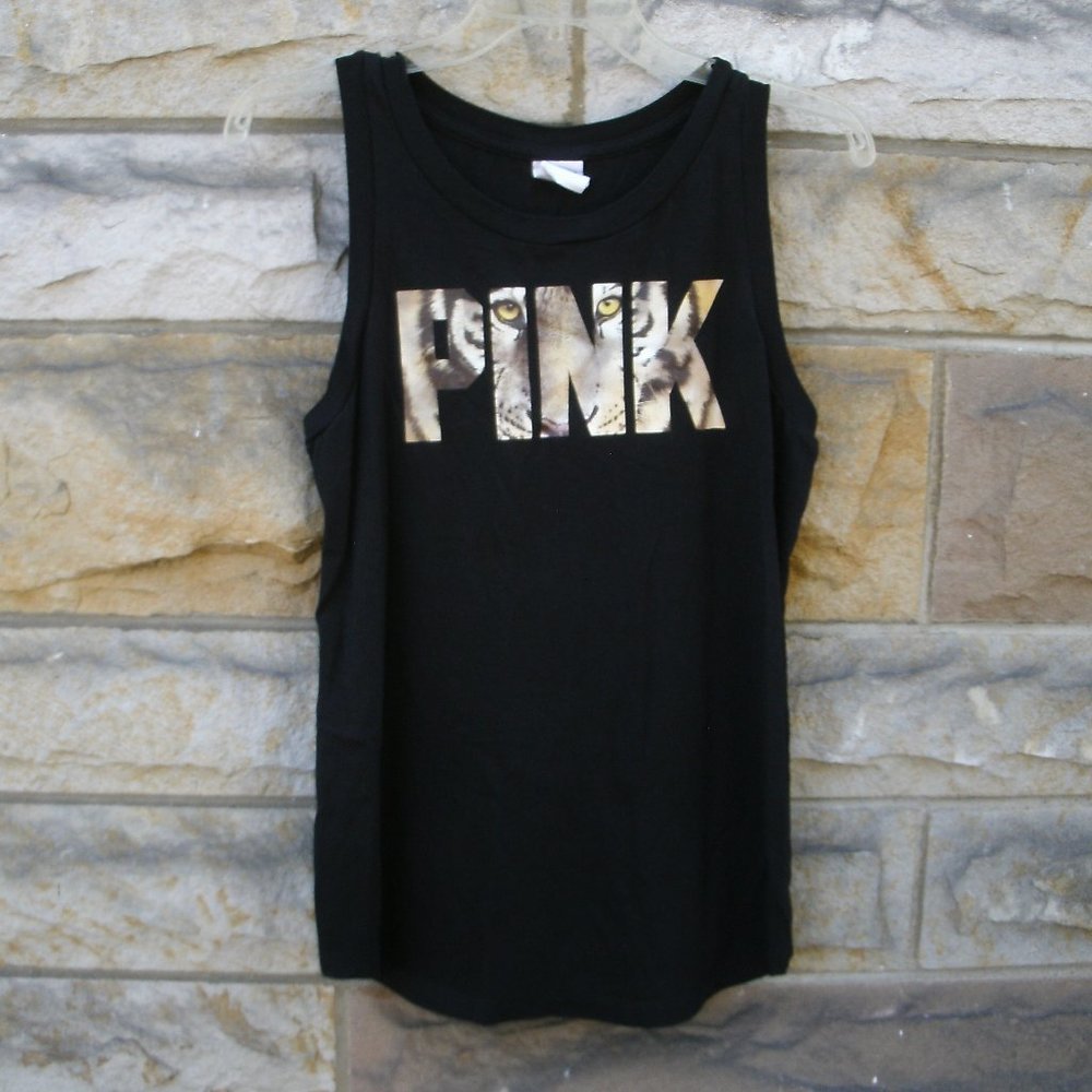Victorias Secret Pink Tiger Face Tank Top